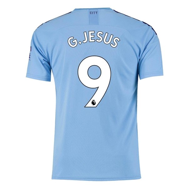 Camiseta Manchester City NO.9 G.Jesus 1ª 2019 2020 Azul